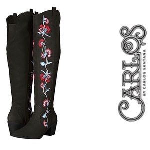Carlos Santana Knee High Boots